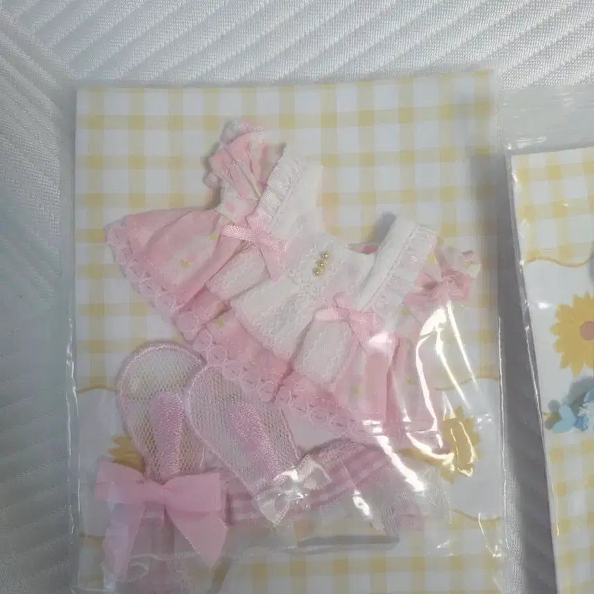 [BUNJANG] Bokdong Closet Pastel Pink 10cm Doll Clothes / [미사용] 복동이옷장 파스텔 분홍 핑크 10cm 인형 옷