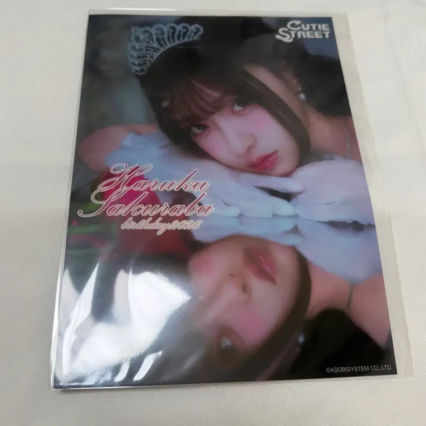 [BUNJANG] Cutestreet Q-Ste Q-ste Sakura Card Sakura Fufu Birthday Lottery Clear Poster / 큐티스트리트 큐스토 사쿠라바 하루카 생탄 스키쿠지 클리어 포스터