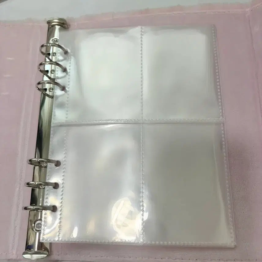 [BUNJANG] Pink 6-Hole Photocard Binder / 핑크색 6공 포카 바인더