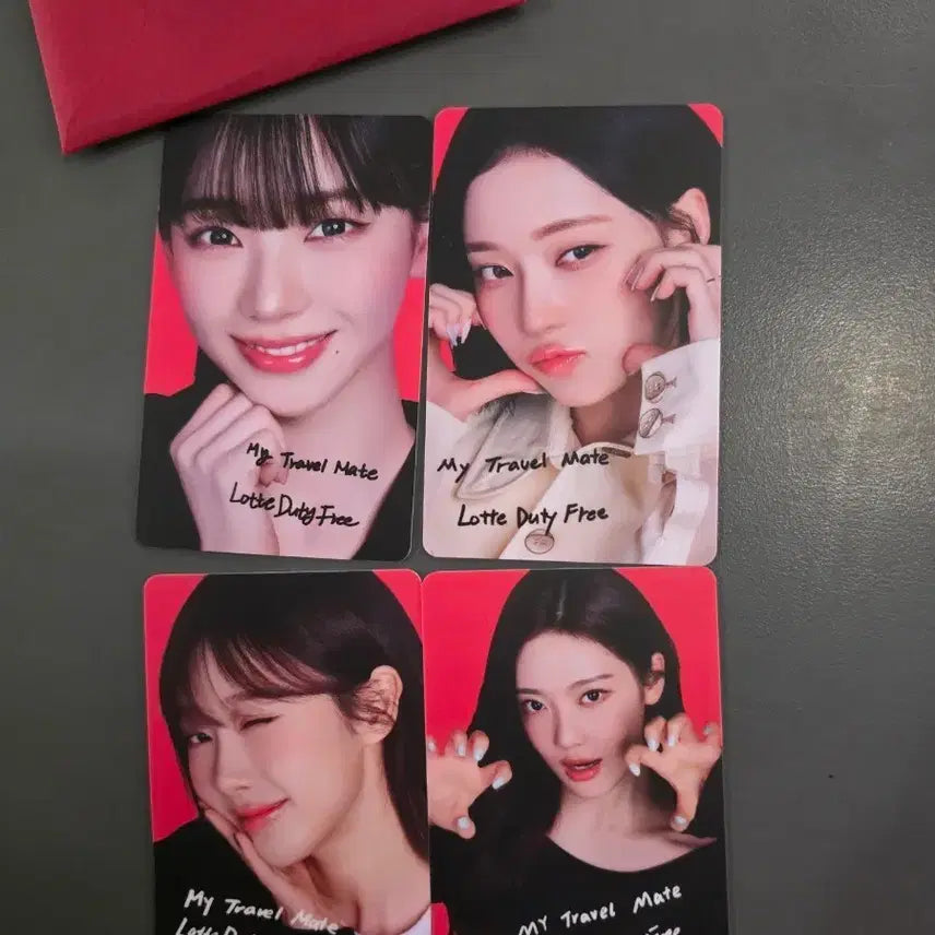 [BUNJANG] Aespa Lotte Duty Free Karina Winter Ninging Jiseul Photocard Set / 에스파 롯데면세점 포토카드 4종 카리나 윈터카리나닝닝지젤 공항
