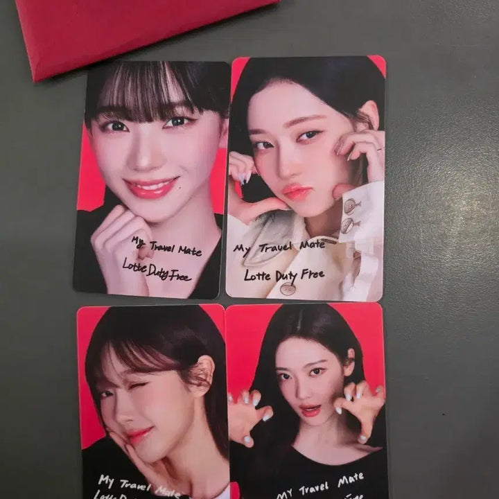 [BUNJANG] Aespa Lotte Duty Free Karina Winter Ninging Jiseul Photocard Set / 에스파 롯데면세점 포토카드 4종 카리나 윈터카리나닝닝지젤 공항