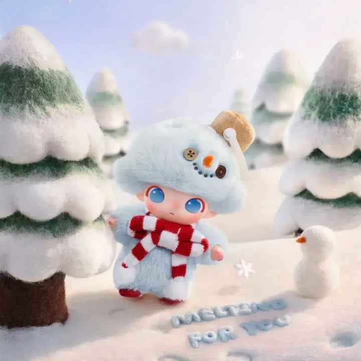 [BUNJANG] Pop Mart Dimoo Snowman Keyring / 팝마트 디무 스노우맨 키링 (바로배송 가능)