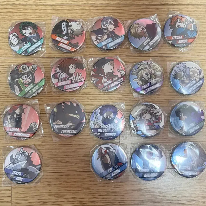 [BUNJANG] My Hero Academia Class A &amp; B Can Badges Bundle Set / 급처)나히아 히로아카 A반 ,B반 캔뱃지 일괄
