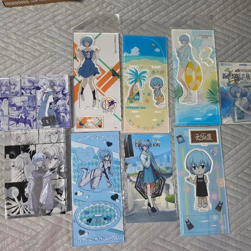 [BUNJANG] Ayanami Rei Acrylic Stand Bundle Set / 택포) 아야나미 레이 아크릴 일괄로 팝니다