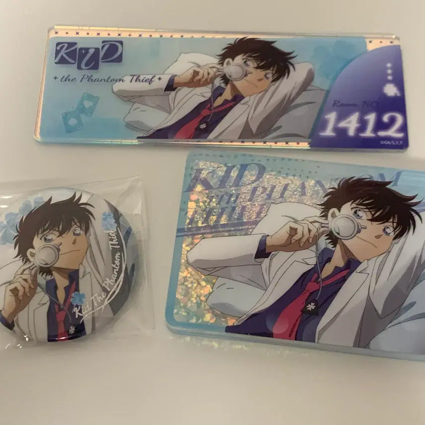 [BUNJANG] Detective Conan Kaito Kid Chinese Sleepy Acrylic Can Badge Set / 명탐정 코난 괴도키드 중국 sleep 유사코롯타 캔뱃지 아크릴 판매 양도