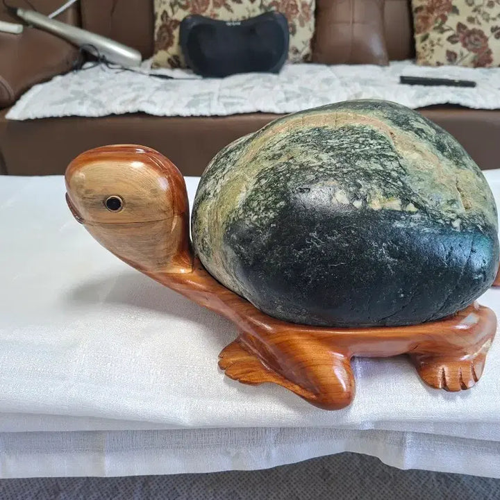 [BUNJANG] Natural Stone Turtle Figurine / 자연석 거북이 장식품