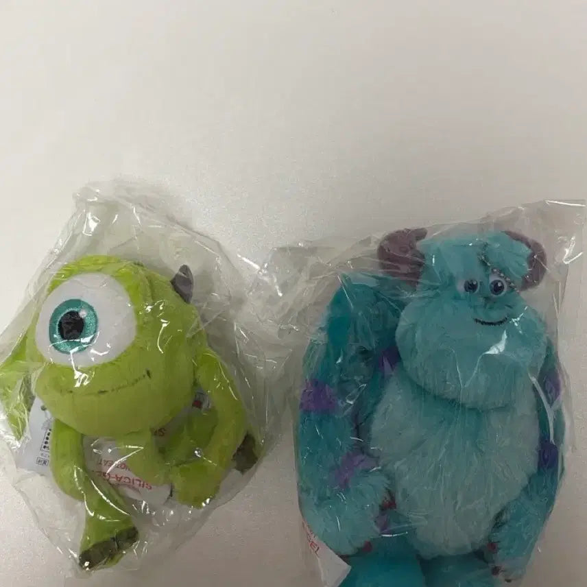 [BUNJANG] Disney Pixar Monsters, Inc. Sulley &amp; Mike Wazowski Plush Set / 미개봉) 디즈니랜드 몬스터 주식회사 설리반 마이크 인형 세트 몬스터 대학교 설리
