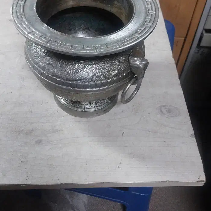 [BUNJANG] 1970s Korean Temple Incense Burner (Hyangwan) / 1970 국내 사찰 고형 향완/불교 향로 - 파손 및 휨 있음