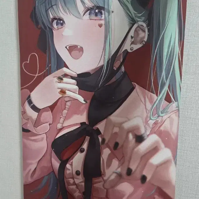 [BUNJANG] Vocaloid Hatsune Miku Vampire Miku Official Scroll Poster / 미쿠 족자봉 뱀파이어미쿠비공식