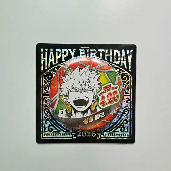 [BUNJANG] My Hero Academia Katsuki Bakugo 2026 Birthday Commemorative Can Badge (Sealed) / 나의 히어로 아카데미아 바쿠고 카츠키 2026 생일 기념 캔뱃지 미개봉