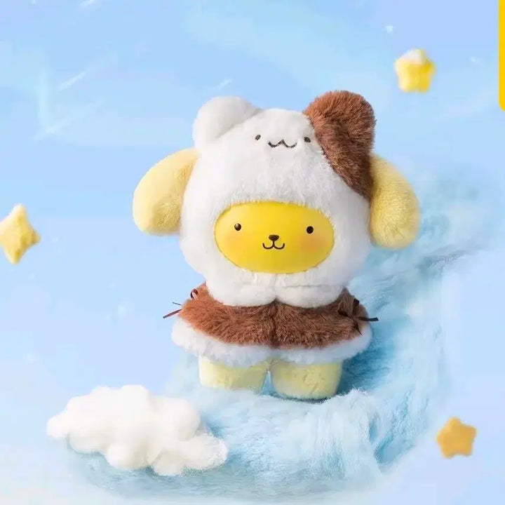 [BUNJANG] Miniso Sanrio Pompompurin Muffin Costume Plush Keychain / 미니소 산리오 망토시리즈 폼폼푸린 머핀옷
