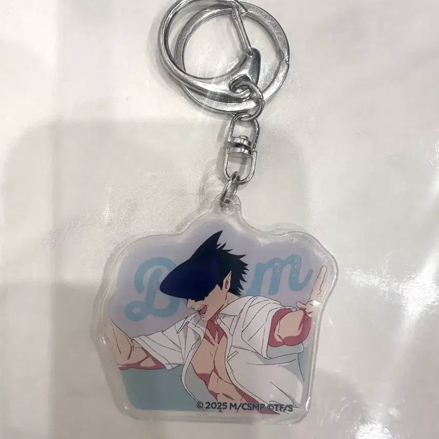 [BUNJANG] Chainsaw Man Beam Cafe Version Acrylic Keychain / 체인소맨 빔 카페버전 아크릴 키링.