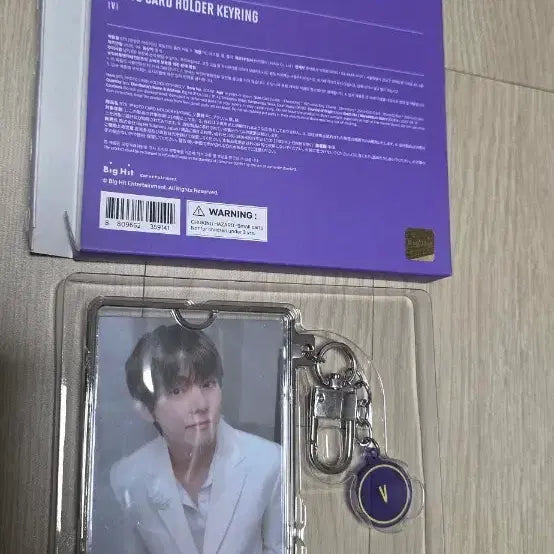 [BUNJANG] BTS V BANG BANG CON The Live Photocard Holder Keyring / 방탄소년단 포토카드 홀더 키링 뷔