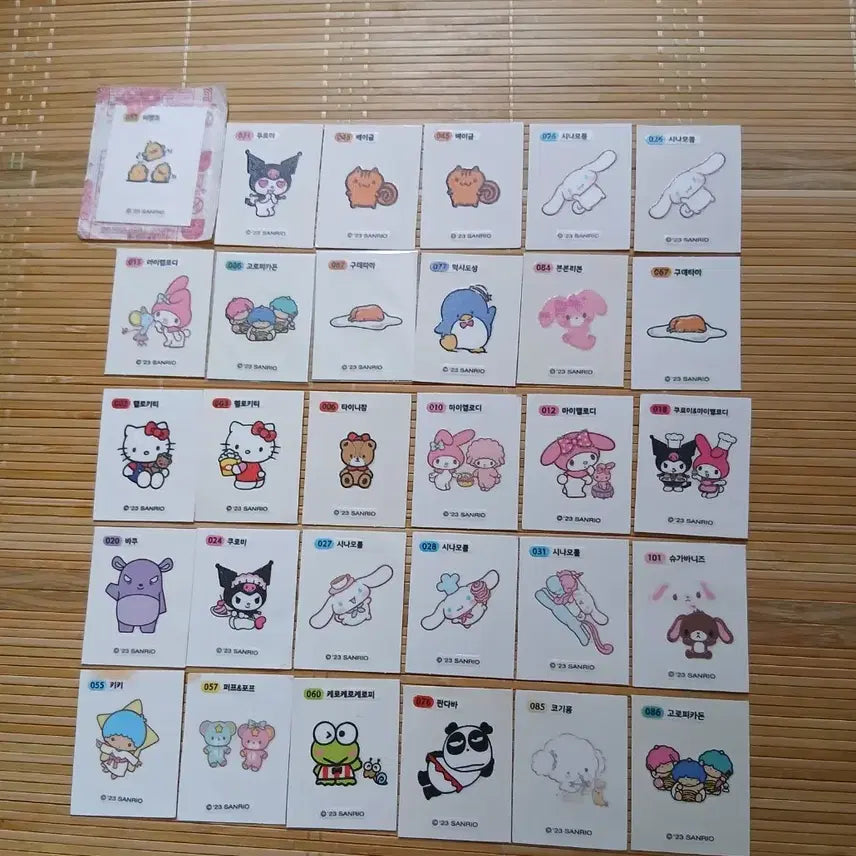 [BUNJANG] Sanrio Sticker Sheet (Choose 1) / 산리오띠부씰 1개 선택