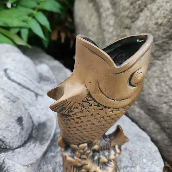 [BUNJANG] Dong Bronze Carp Pen Holder / 동브론즈 잉어필통