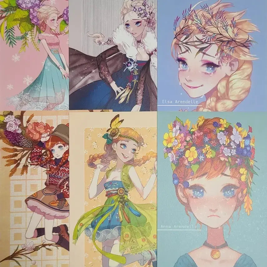 [BUNJANG] Frozen Elsa Anna Postcard Set / 겨울왕국 엘사 안나 엽서