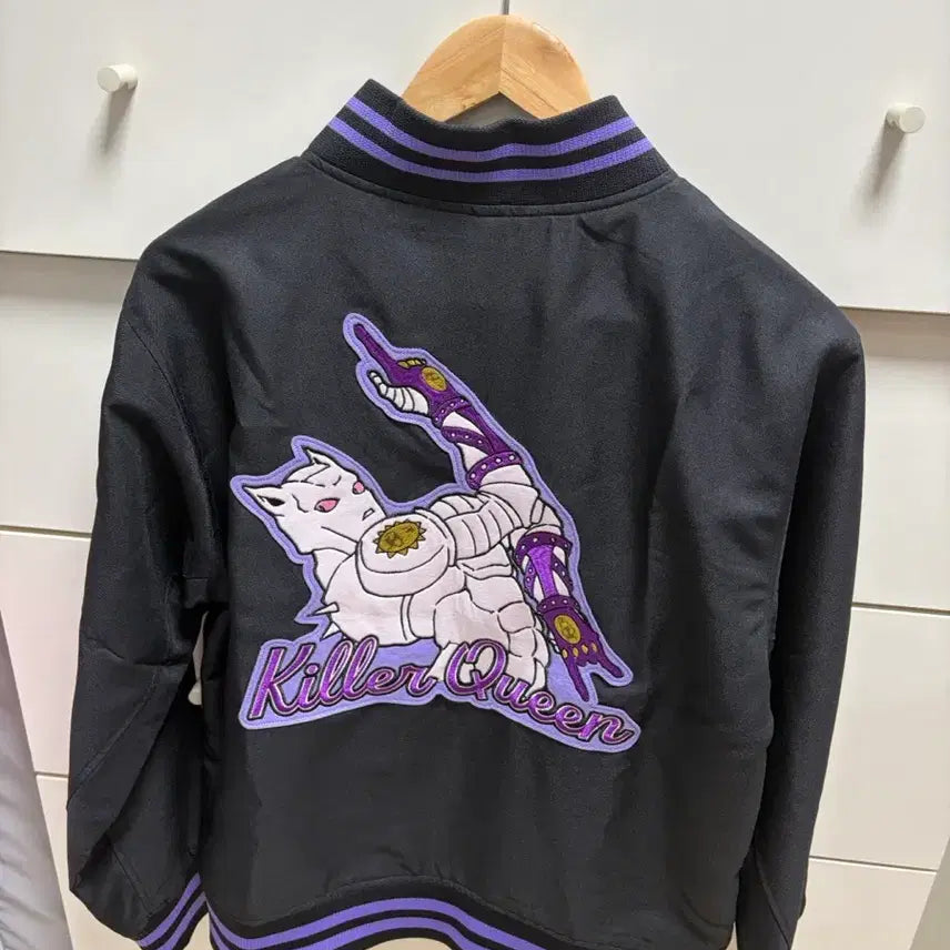 [BUNJANG] Abail Jojo Killer Queen Sukajan Baseball Jacket M Size / 아베일 죠죠 킬러퀸 야구점퍼 스카잔 항공점퍼 M사이즈
