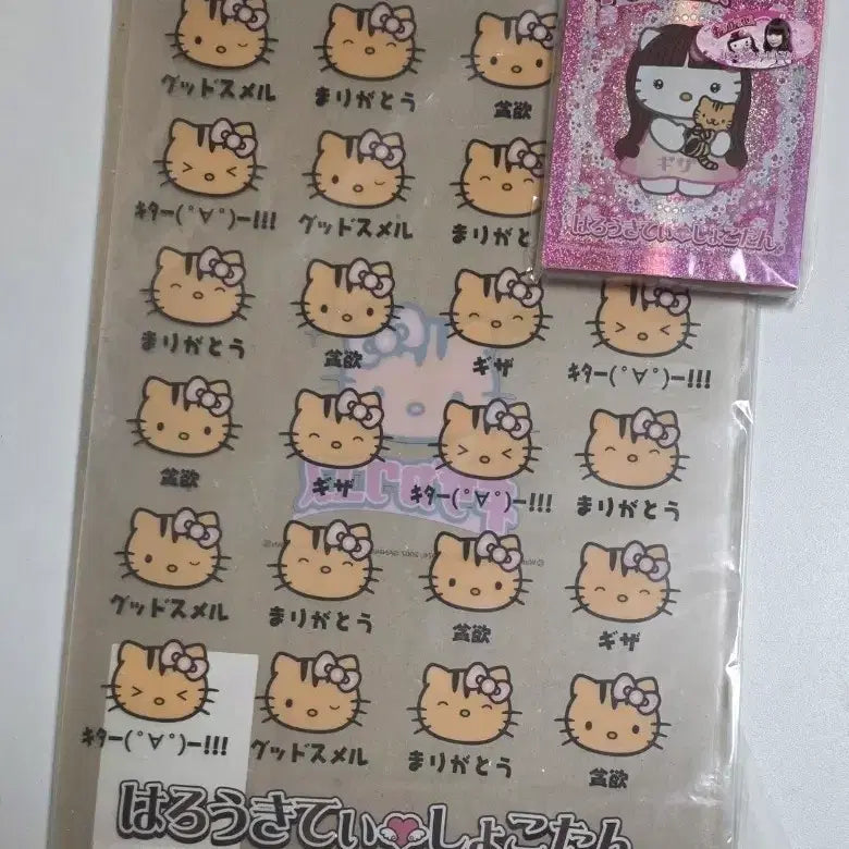 [BUNJANG] Shoko-tan Kitty Kity Strap &amp; Gya-ru Memo Pad + Clear File Set / 쇼코땅 키티 키티스트랩 킽스 갸루 메모지+클리어파일 세트