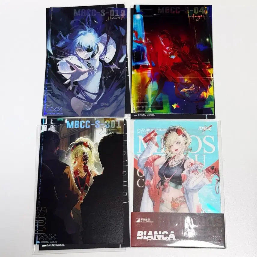 [BUNJANG] Mugimido Bianca Hecate Angel Hologram Postcard Card Set / 무기미도 비앙카 헤카테 엔젤 낙인 홀로그램 엽서 카드
