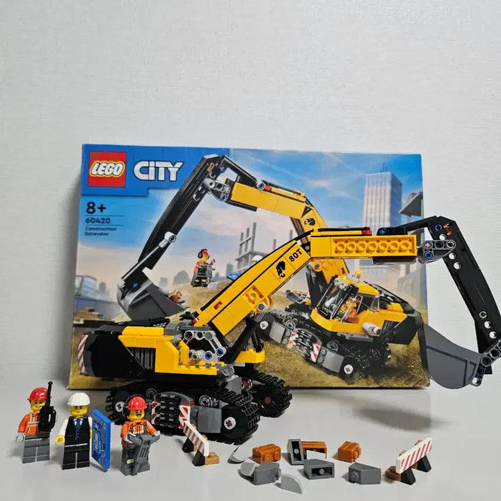 [BUNJANG] LEGO City 60420 Yellow Construction Excavator / 레고시티 60420 노란색 건설용굴착기