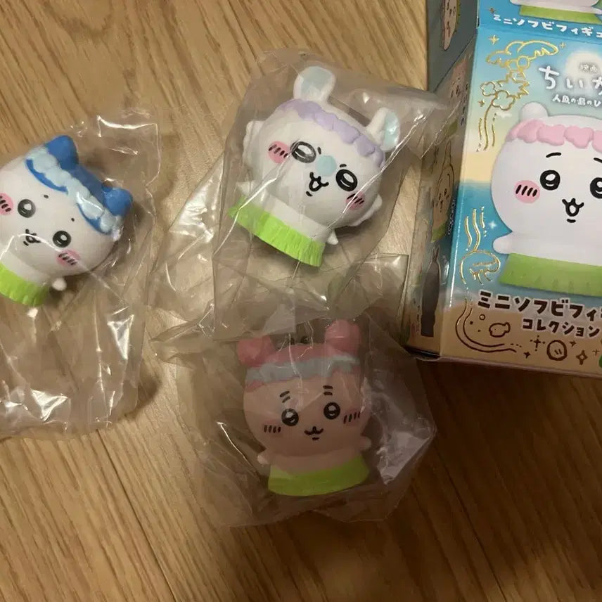 [BUNJANG] Chiikawa Mini Sofubi Figure Collection Set (3 Types) / 치이카와 미니 소프비 피규어 컬렉션 3종 일괄