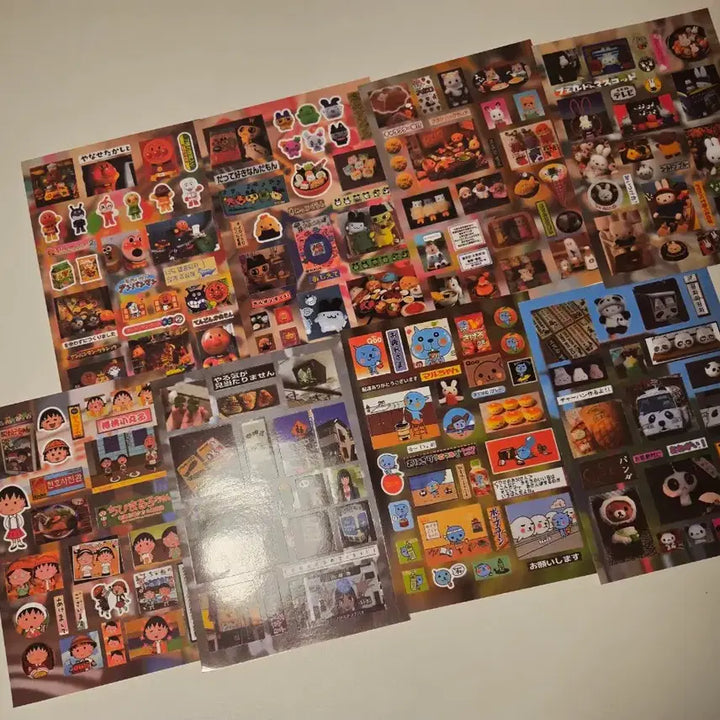 [BUNJANG] Vintage Stationery Stickers Set (24 Pieces) / 고전문구 스티커 24장 세트