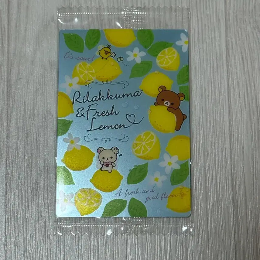 [BUNJANG] Rilakkuma Photocard Lemon Design / 리락쿠마 포토카드