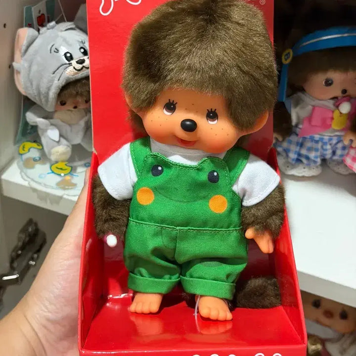 [BUNJANG] Monchhichi Frog Overalls / 몬치치 개구리 멜빵 무료배송