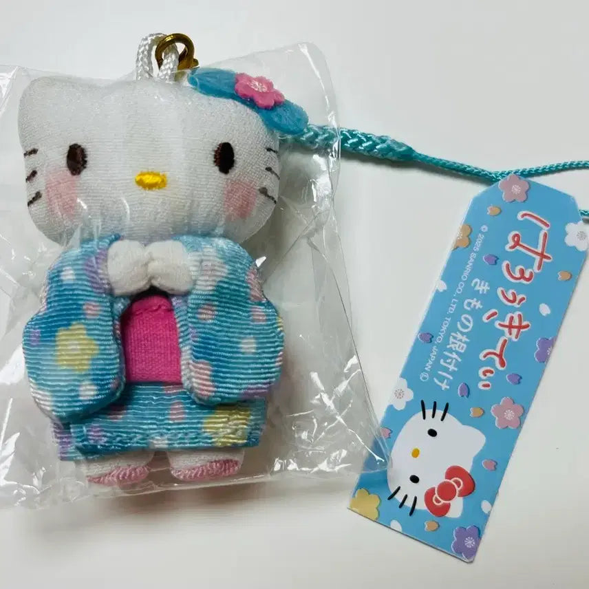[BUNJANG] Sanrio Hello Kitty Kimono Strap / 헬로키티 정품 키티 스트랩 기모노 블루
