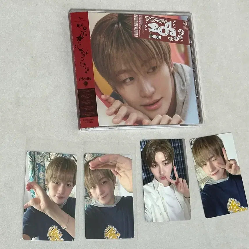 [BUNJANG] TWS Jihoon Soda Soda POB Bundle Set + Sealed Solo Album Photocard / 투어스 지훈 소다소다 특전 풀세트+미개봉 개인반(솔로반)양도 포토카드 tws