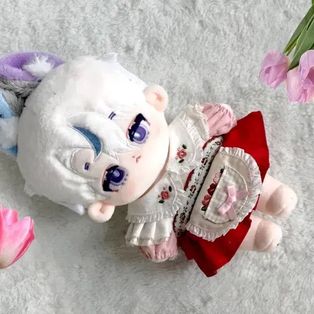 [BUNJANG] 20cm Doll Clothes Tyrolean Flower / 20cm 솜인형 옷장 티롤플라워