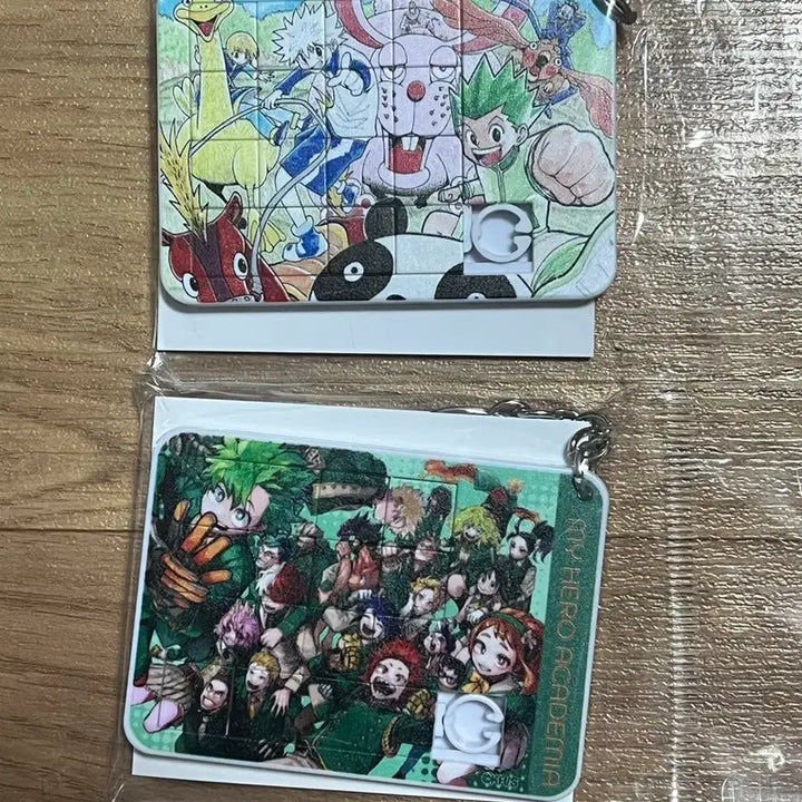 [BUNJANG] My Hero Academia Hunter x Hunter Jump Shop Slice Puzzle Keychain Set / 나히아 헌터헌터 점프샵 슬라이스 퍼즐키링