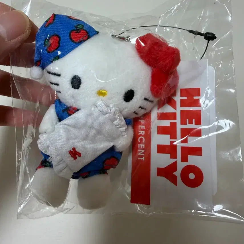 [BUNJANG] M% Apple Pajamas Mascot Keyring / 미퍼센트 사과잠옷 마스코트 키링