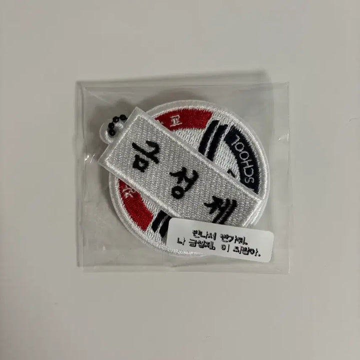 [BUNJANG] Weak Hero Class 1 Ahn Soo-ho Name Wappen Keyring / 약한영웅 금성제 안수호 이름 와펜 키링