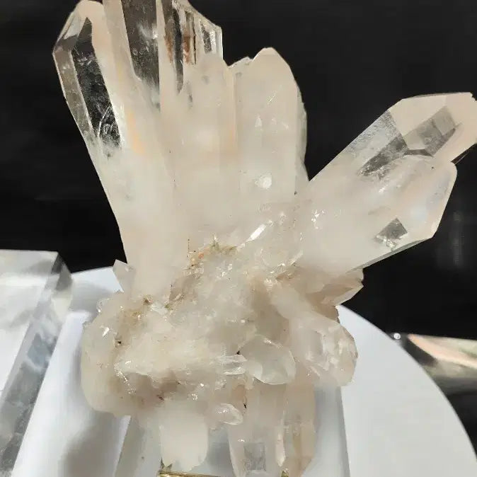 [BUNJANG] Top Quality Clear High-Density Crystal Base (14x12cm, 431g) / 완투명 고밀도 최고급 고원백수정 14cm12cm 431g밭침대