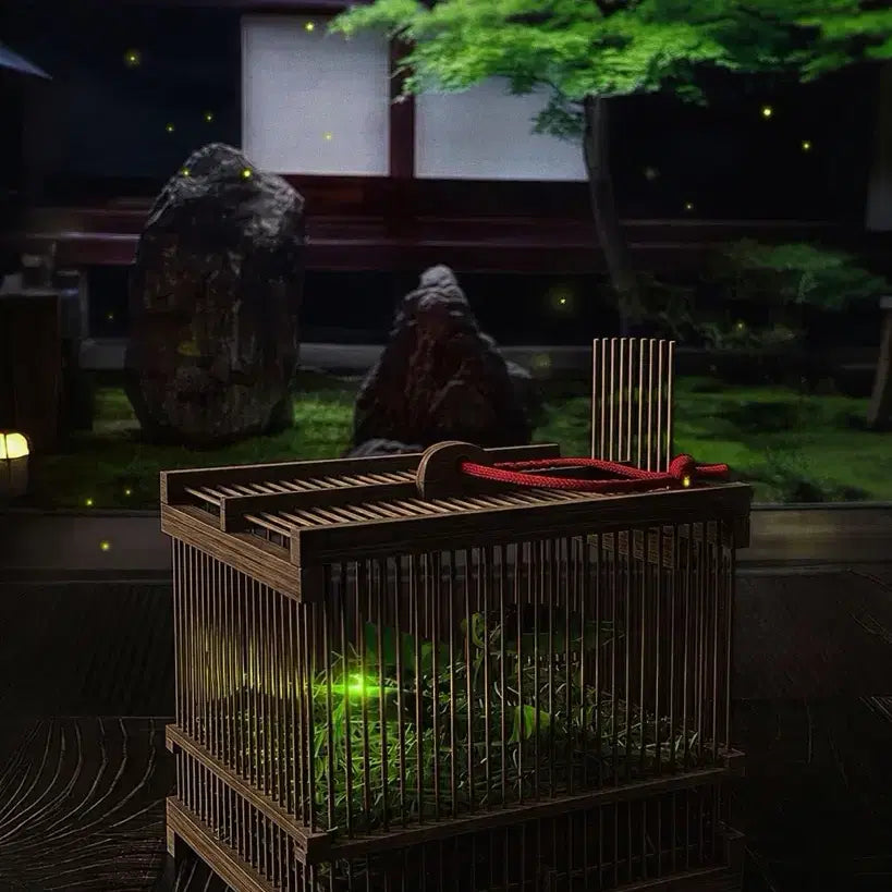 [BUNJANG] Bamboo Firefly Object Mood Lamp, Japanese Vintage Item / 대나무 반딧불이 오브제 무드등 일본 빈티지 소품 고전완구 쇼와레트로
