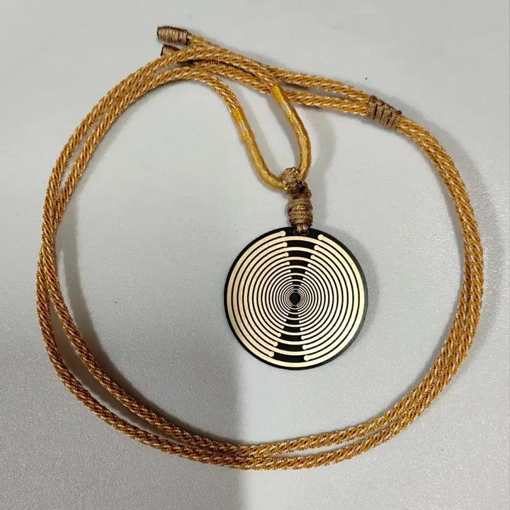 [BUNJANG] MWO Polarized Disc Tesla Oscillator Necklace / mwo 편광 양면  테슬라 신체에너지 보호 3. 2cm 목걸이