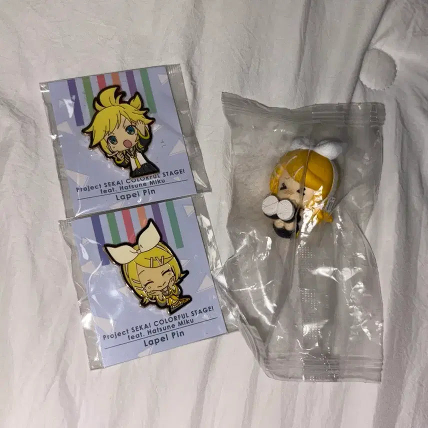 [BUNJANG] Vocaloid Rin Len Badge, Figure / 보컬로이드 린렌 배지, 피규어 일괄