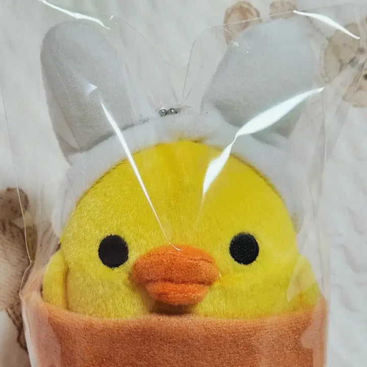 [BUNJANG] San-X Classic Yellow Bird Rabbit Ear Mascot / 산엑스 고전 토끼귀 키이로이토리 마스코트 팝니다.