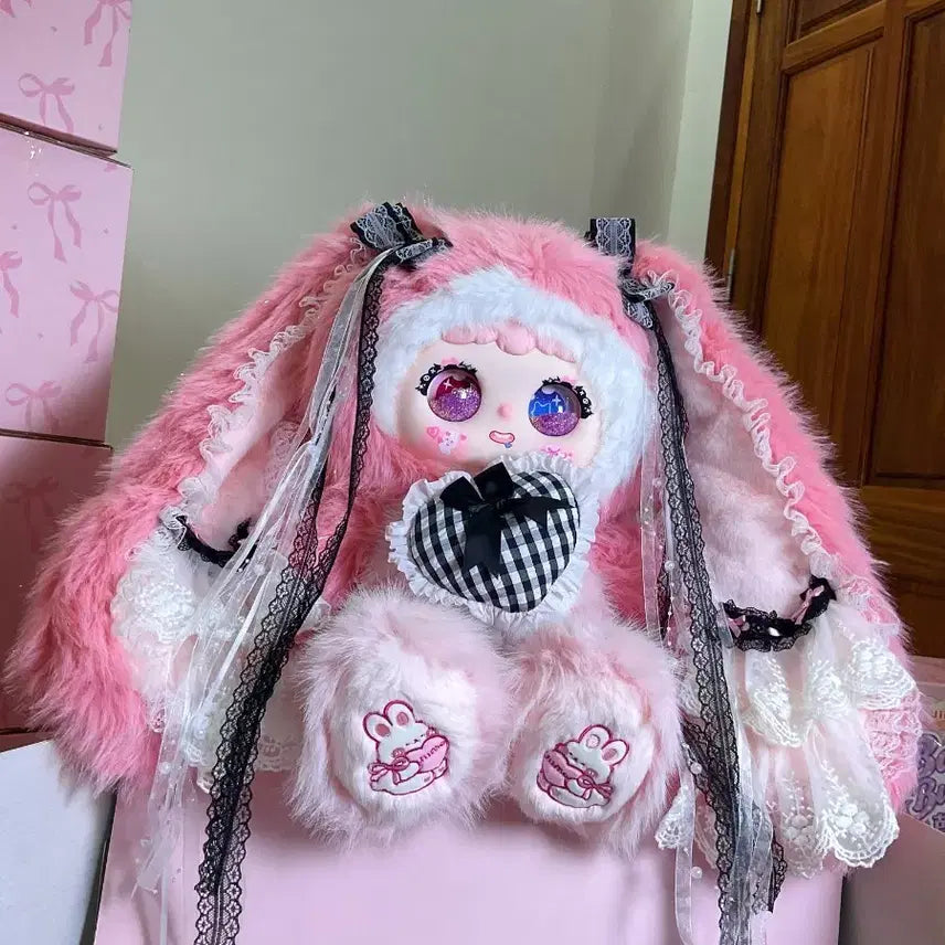 [BUNJANG] Jiimoo 1000% Pink Bunny Plush Doll / 최저가 무배) 지이모 신상 1000% 핑크 (베이비쓰리 베쓰)