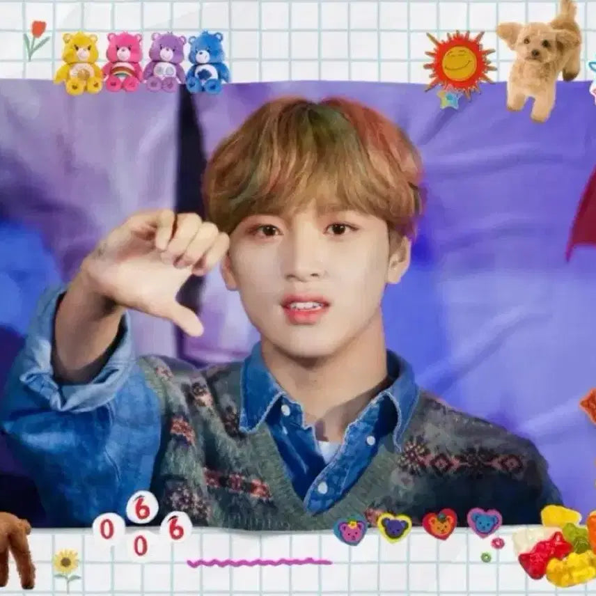 [BUNJANG] NCT Haechan Rainbow Hair Photocard Blanket / 해찬 포토담요 담요 해찬 담요 무지개머리 해찬 양도 엔시티 엔시티 해찬