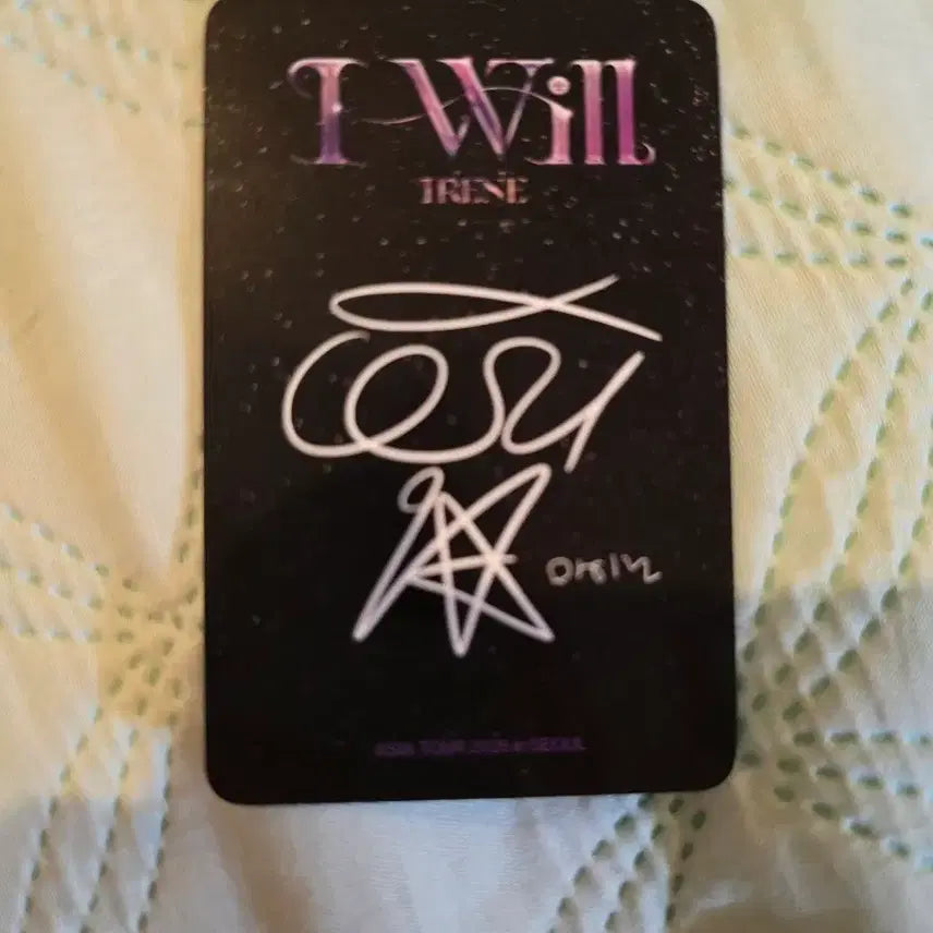 [BUNJANG] Red Velvet Irene I WILL Concert Photocard / 레드벨벳 아이린 콘서트 포토카드