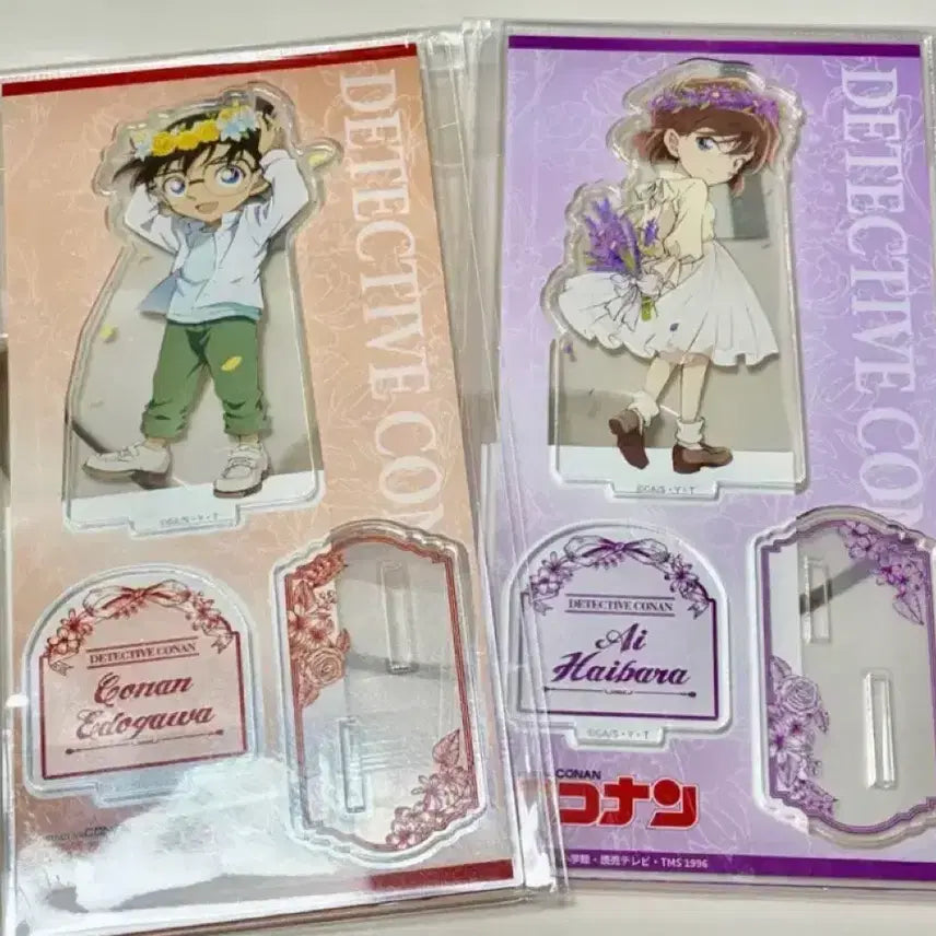 [BUNJANG] Detective Conan Haibara Ai Flower Crown Acrylic Stand Set (Sealed Bundle) / 명탐정 코난 코난 하이바라 화관 아크릴 스탠드 미개봉 일괄