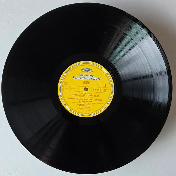[BUNJANG] Mischa Maisky/Bernstein Schumann Cello Concerto, Symphony No.2 LP (Deutsche Grammophon 1986 West Germany) / 미샤 마이스키/번스타인 - 슈만 첼로협주곡, 교향곡2번 LP ( DG 1986년 독일 )