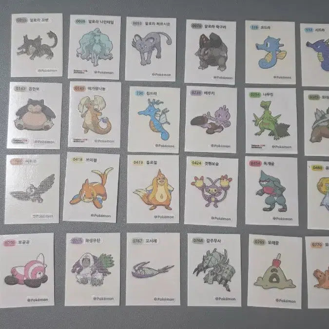 [BUNJANG] Pokemon Stickers Assortment / 포켓몬 띠부씰 여러종류 판매