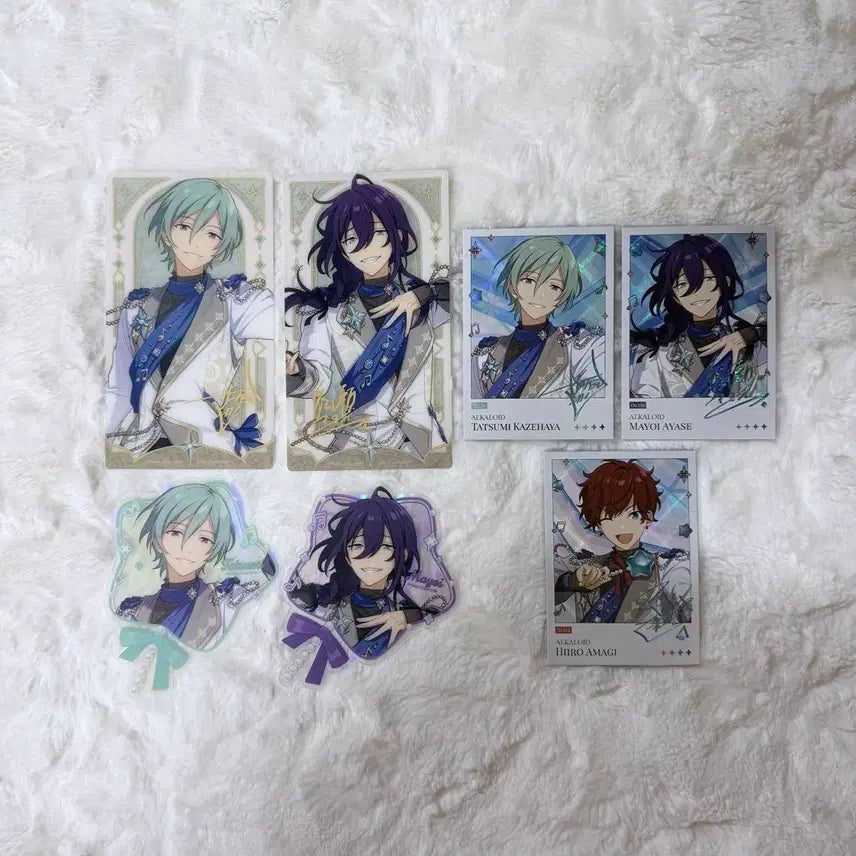 [BUNJANG] Ensemble Stars! x Mofun Collaboration Spotlight on Stage Polaroid Dream Theme Clear Card Alkaloid - Hiiro Amagi, Mayoi Ayase, Tatsumi Kazehaya / 앙스타 모펀 콜라보 팝업 스포트라이트 온 스테이지 폴라로이드 드림 테마 클리어 카드 알칼로이드 아마기 히이로 아야세 마요이 카제하야 타츠미
