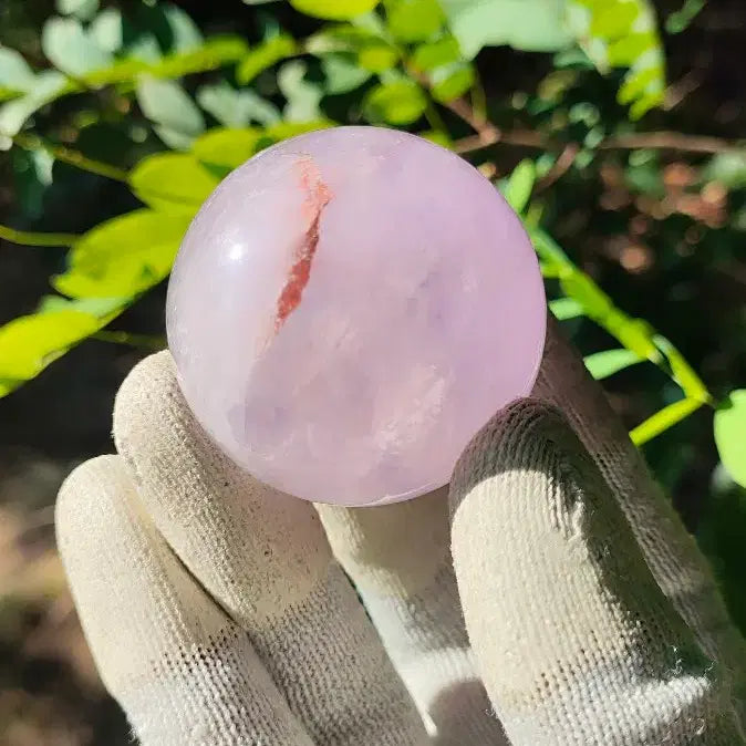 [BUNJANG] Amethyst Geode Cluster 4.5cm 125g / 연 황토 자수정 구슬 구 4. 5cm 125g