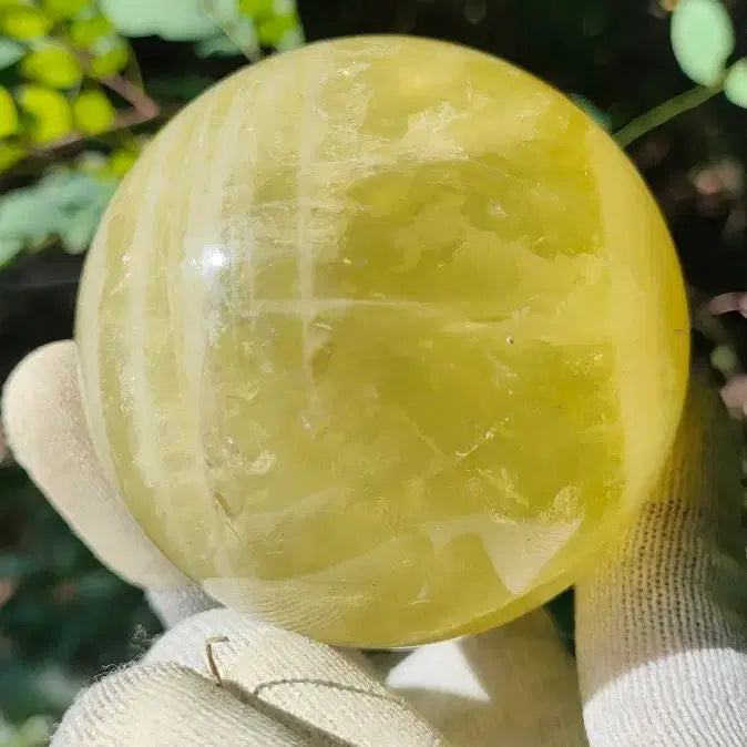 [BUNJANG] Natural Citrine Sphere Sunstone Bead 7.35 562g / 천연 황수정 볼 썬스톤 구슬 7. 35 562g