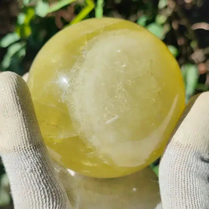[BUNJANG] Natural Citrine Sphere Sunstone Bead 7.35 562g / 천연 황수정 볼 썬스톤 구슬 7. 35 562g