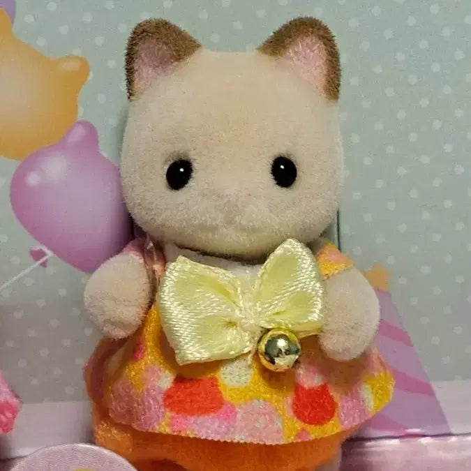 [BUNJANG] Sylvanian Families Cream Cat Baby Figure Split Set / 실바니안 모여라 아기 고양이 크림캣 분철 판매